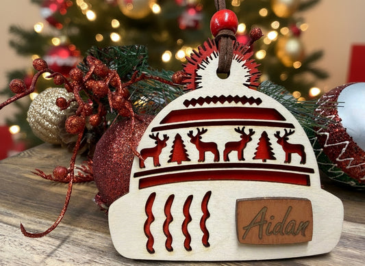 Personalized Winter Hat Ornament