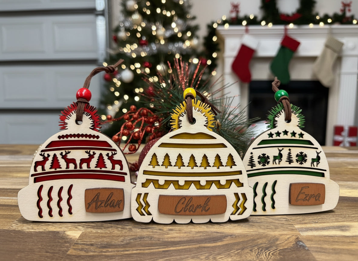Personalized Winter Hat Ornament