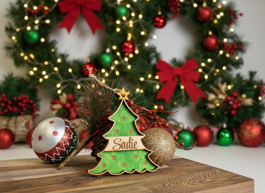 Custom Name Christmas Tree Ornament