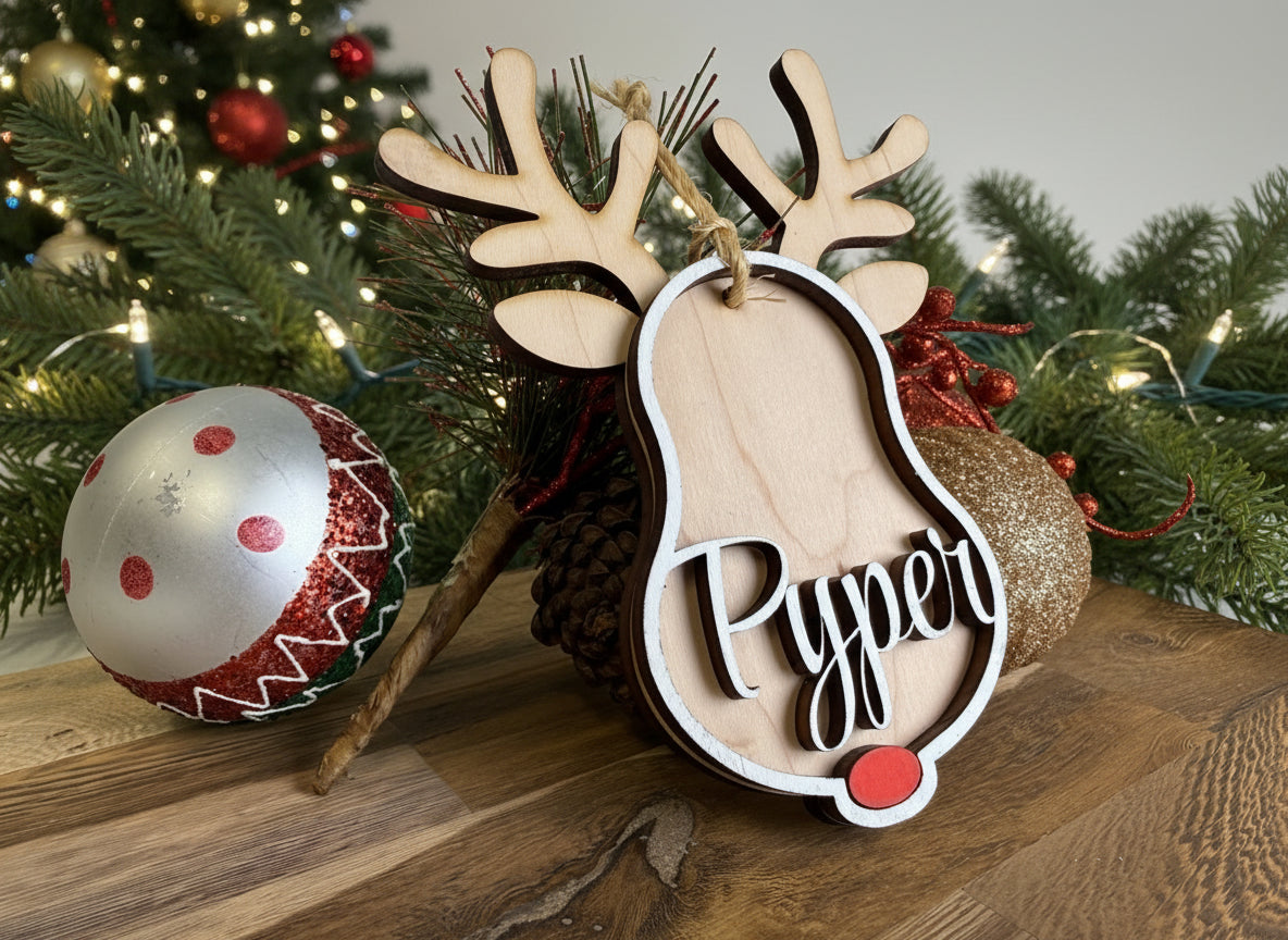 Custom Rudolph Name Ornament