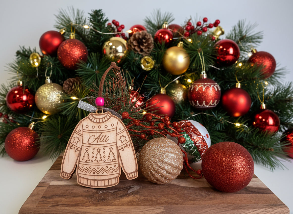 Personalized Sweater Christmas Ornament