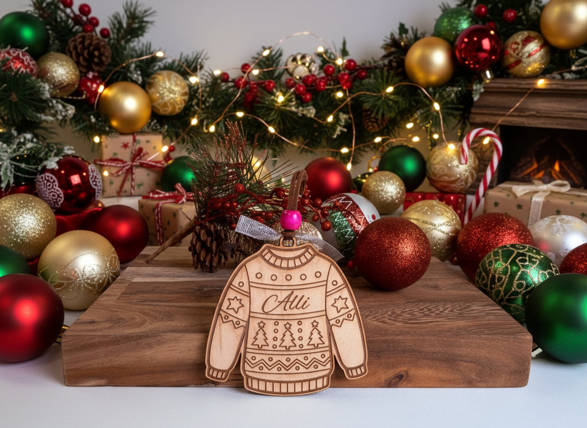 Personalized Sweater Christmas Ornament