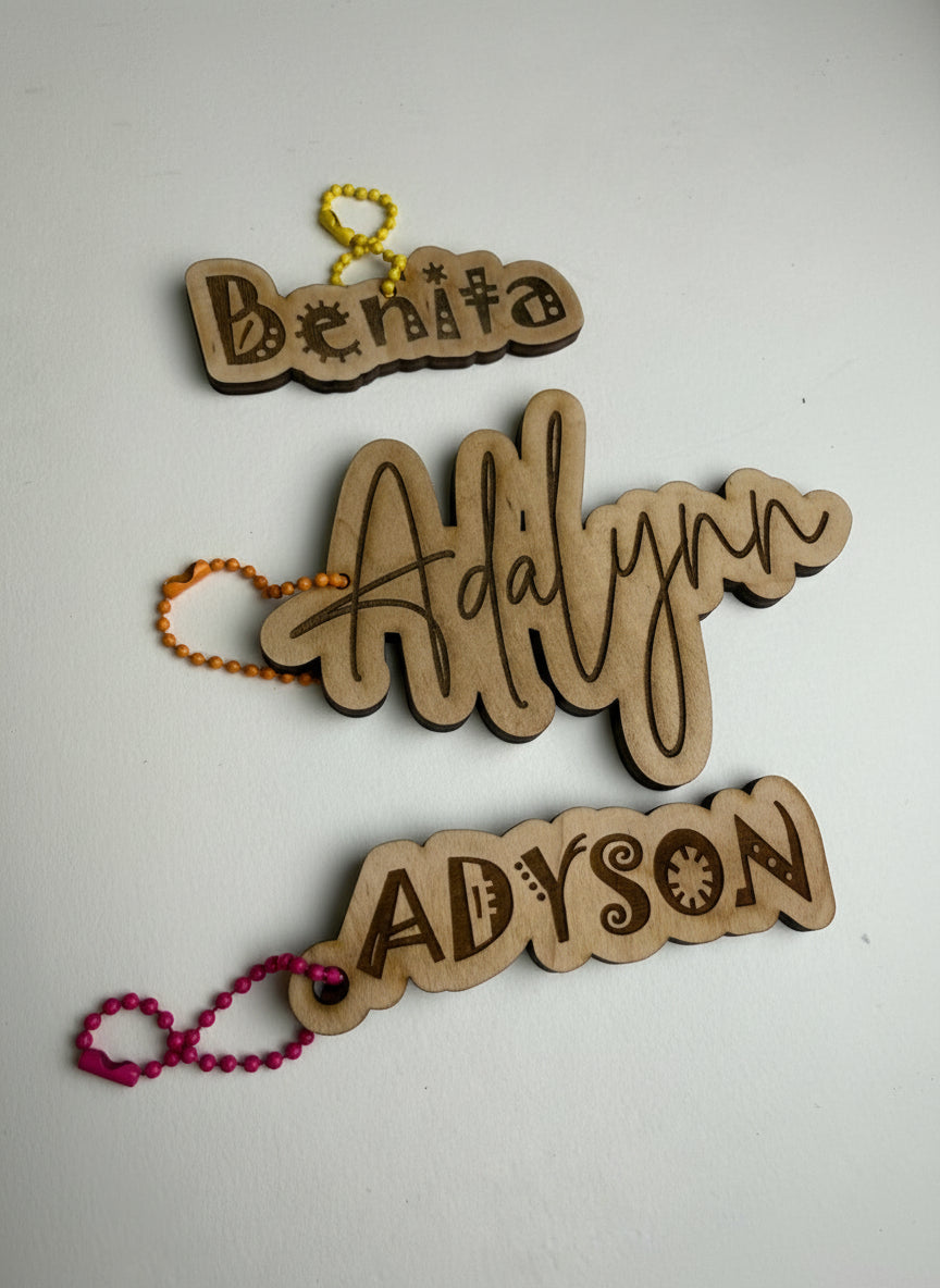 Custom Name Keychain
