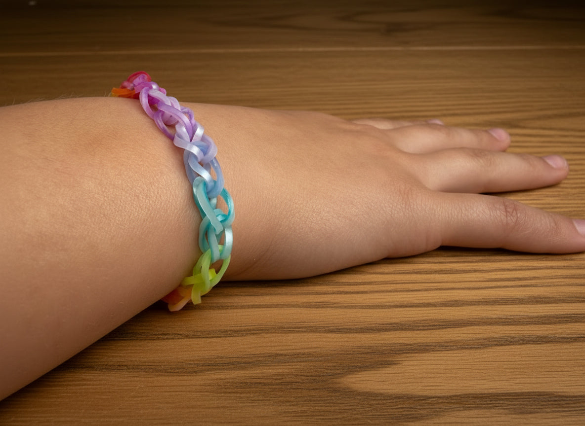 Rainbow Rubber Band Bracelet