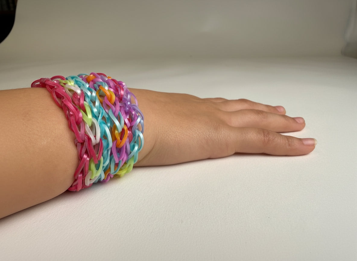 Rainbow Rubber Band Bracelet