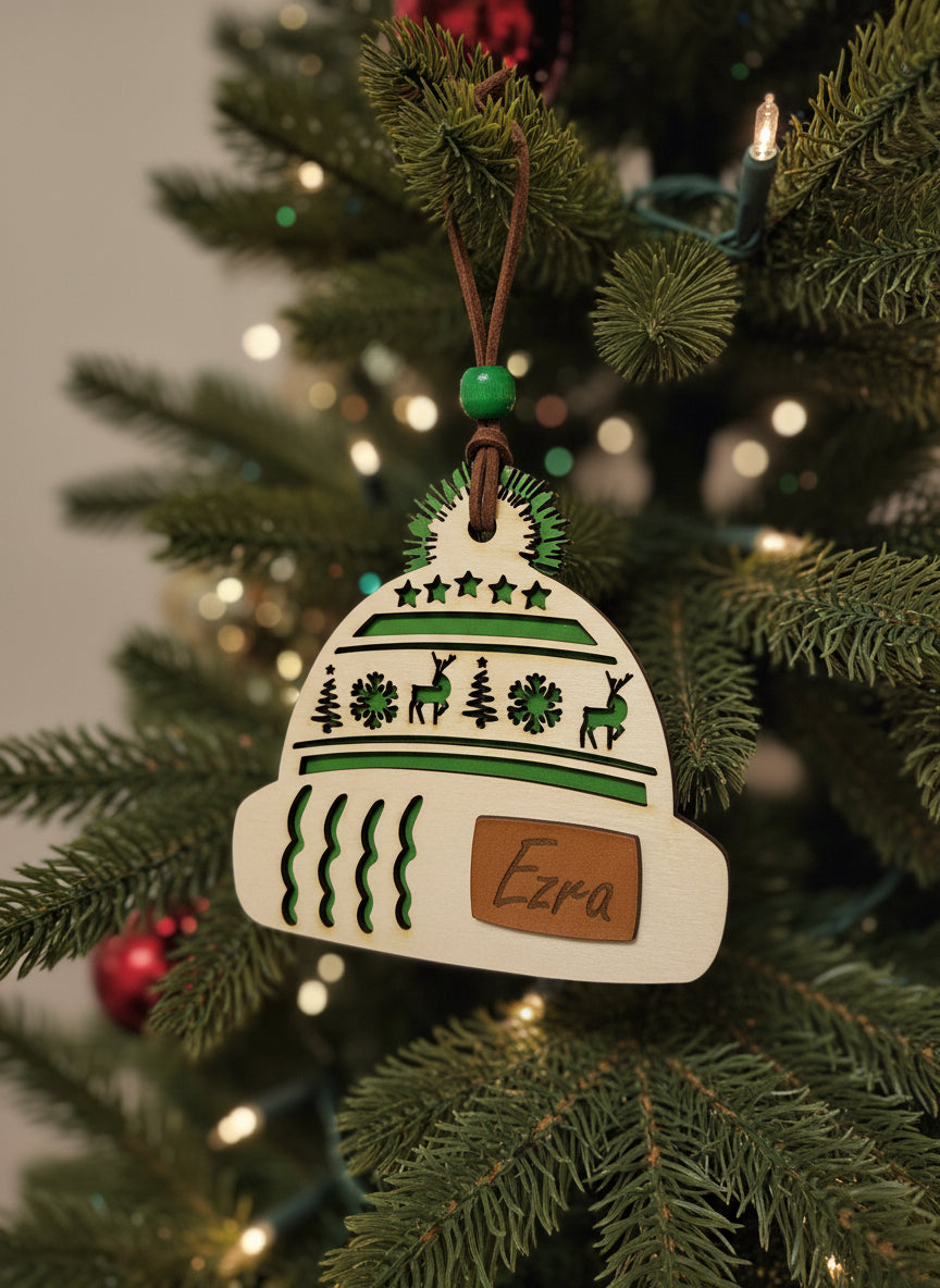 Personalized Winter Hat Ornament