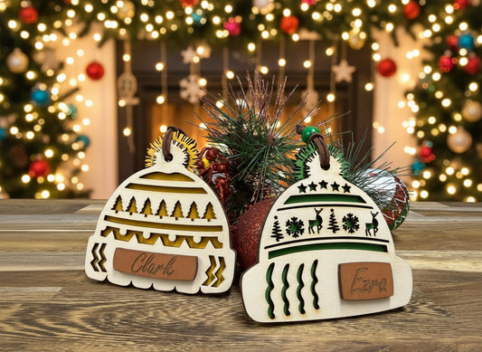Personalized Winter Hat Ornament
