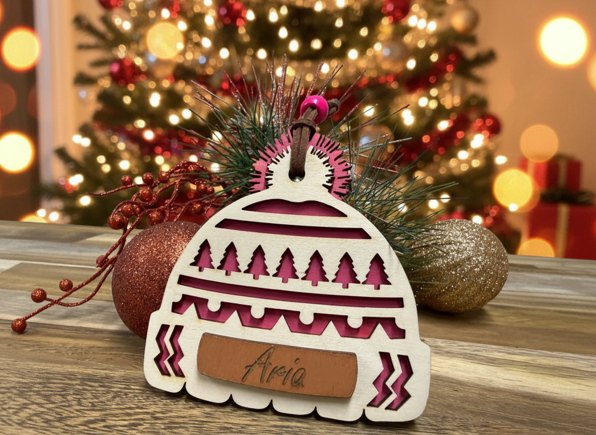 Personalized Winter Hat Ornament